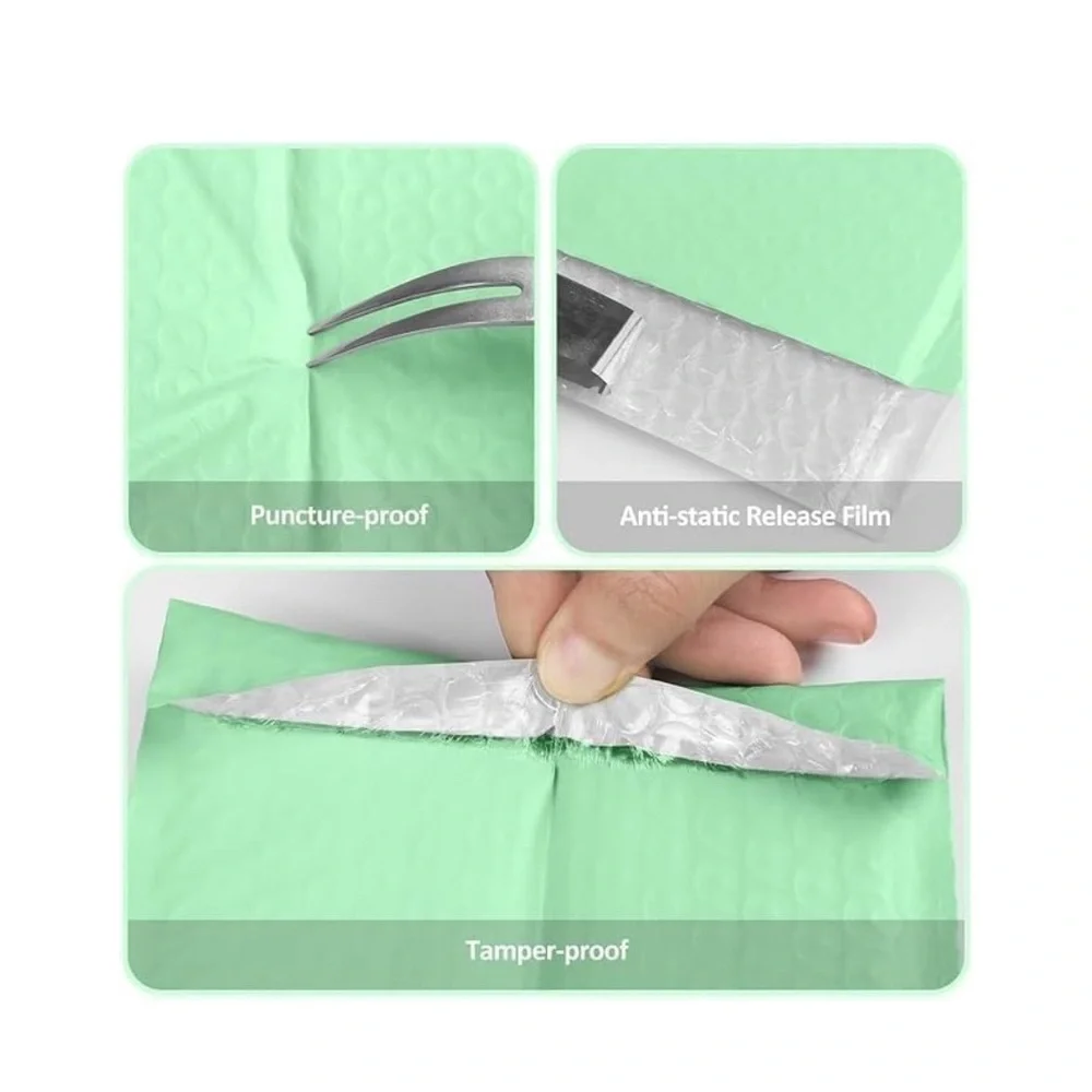 20ct  Bubble Poly Mailers 🍋‍🟩🆕🍋‍🟩 Boutique Mailers  w/ 50ct Free Stickers